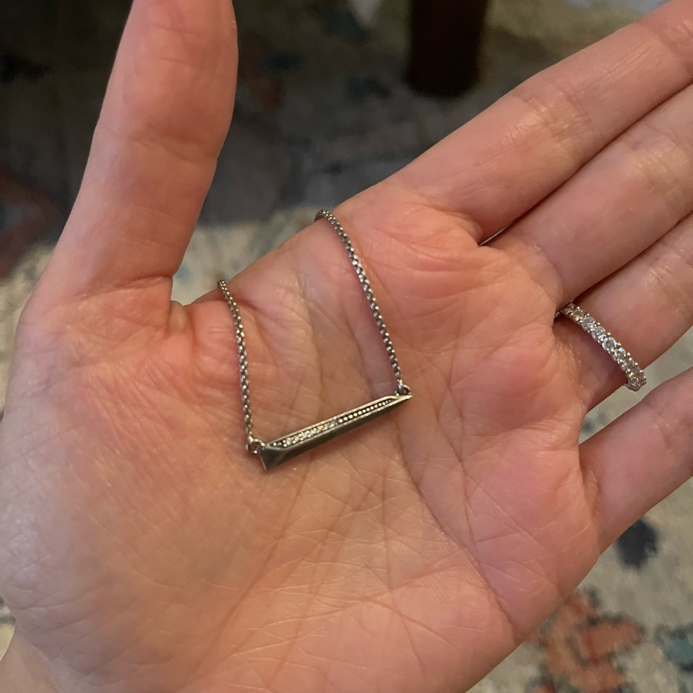 Silver Necklace with Silver Stones from Kendra Scott
